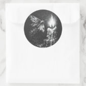 炎へと惹かれる蛾 ― BurnsInHell作 ラウンドシール (バッグ)