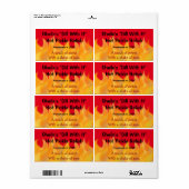 炎をテーマにした自家製キャニングラベル ラベル (フルシート)