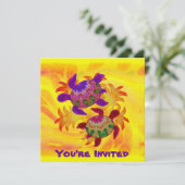 炎を上げるカメの招待状 招待状 (スタンド正面)