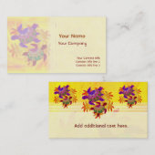 炎を上げるタートルの名刺テンプレート 名刺 (正面/裏面)