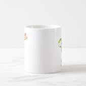 炎を吐くスティックマン コーヒーマグカップ (中央)
