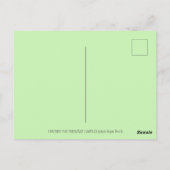 炎を吐くドラゴンが誕生日のろうそくに火をつける ポストカード (裏面)