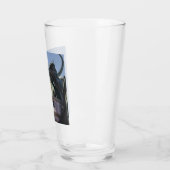 炎を吐くドラゴンの像 タンブラーグラス (左)