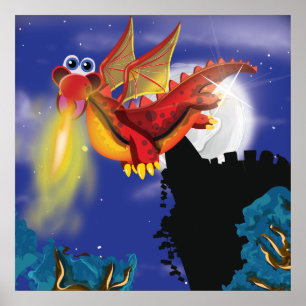 炎を吐くドラゴン ポスター