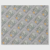 炎を吐くドラゴン ラッピングペーパー (フラット)