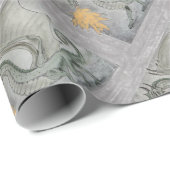 炎を吐くドラゴン ラッピングペーパー (ロールコーナー)