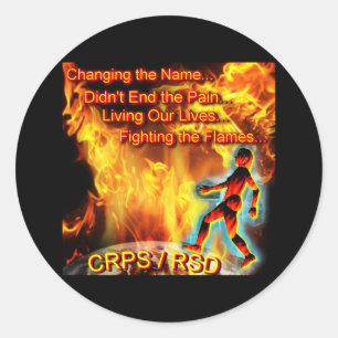 炎を戦う住んでいるCRPS/RSD私達の生命 ラウンドシール