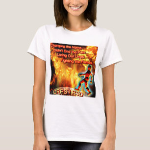 炎を戦う住んでいるCRPS/RSD私達の生命 Tシャツ