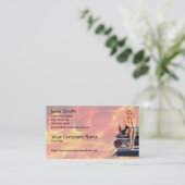 炎を持つピンナップの女の子を改造しました 名刺 (スタンド正面)