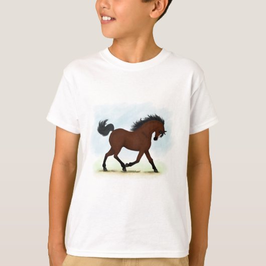炎を放つベイホース Tシャツ (正面)