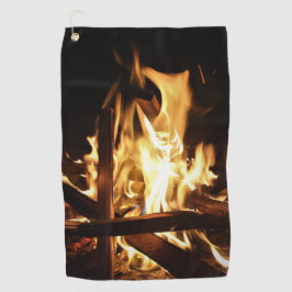 炎を通して ゴルフタオル