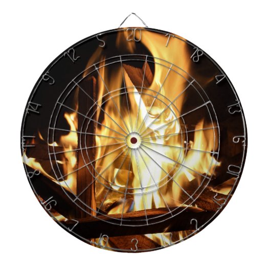 炎を通して ダーツボード (正面)