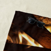 炎を通して ビーチタオル (インサイチュ)