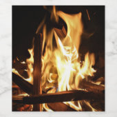 炎を通して ワインラベル (シングルラベル)