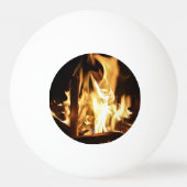 炎を通して 卓球ボール (裏面)