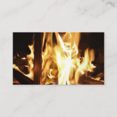 炎を通して 名刺 (正面)