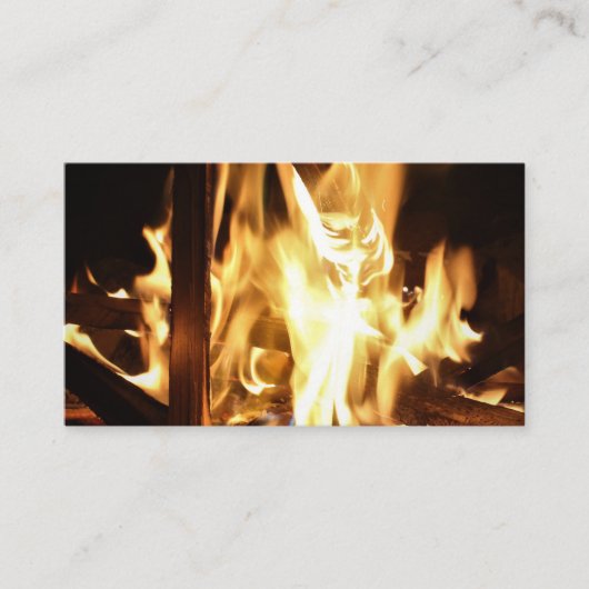 炎を通して 名刺 (正面)