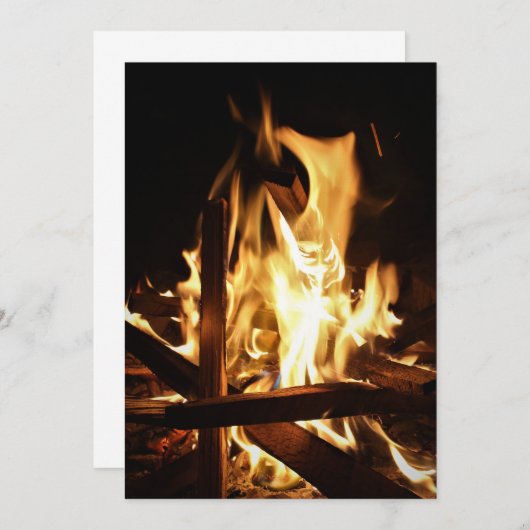 炎を通して 招待状 (正面/裏面)
