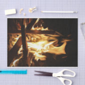 炎を通して 薄葉紙 (クラフト)