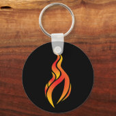 炎アイコンのキーチェーン キーホルダー (正面)