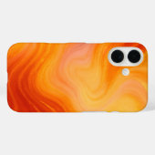 炎オレンジ金ゴールド大理石iPhone / iPadケース Case-Mate iPhoneケース (裏面 (横))