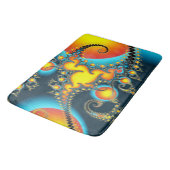 炎カラフルのフラクタル・モノグラム バスマット (アングル)