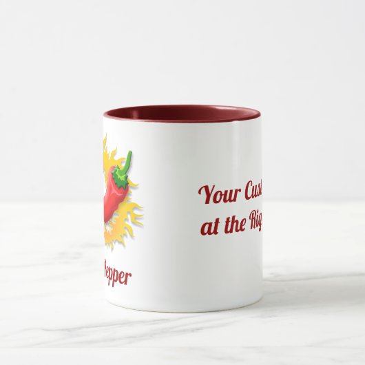 炎コーヒーマグのコショウ マグカップ (中央)