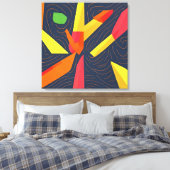 炎ジオメトリ キャンバスプリント (インサイチュ (寝室))