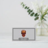 炎スカル 名刺 (スタンド正面)