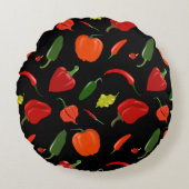炎チリペッパーホームデコール ラウンドクッション (正面)