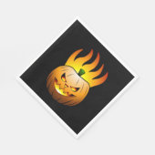 炎ハロウィンカボチャ紙ナプキン スタンダードランチョンナプキン (角)