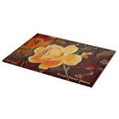 炎バラ カッティングボード (角)