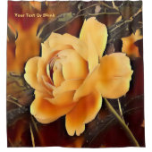 炎バラ シャワーカーテン (正面)