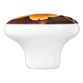 炎バラ セラミックノブ (側面)