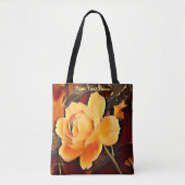 炎バラ トートバッグ (正面)