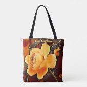 炎バラ トートバッグ (裏面)