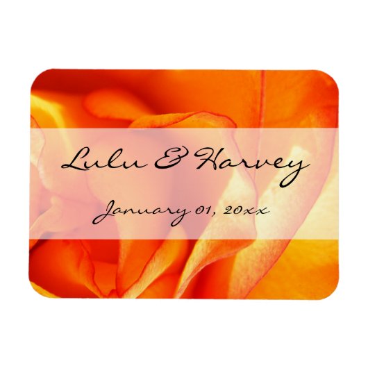 炎バラ マグネット (横)