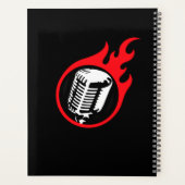 炎パーソナライズされたマイク プランナー手帳 (裏面)