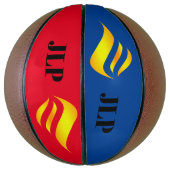 炎パーソナライズされた バスケットボール (縦)