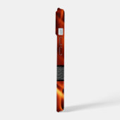炎パーソナライズされた iPhone 15ケース (左側面)