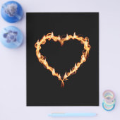 炎ヒートブラックハート火熱い愛 チラシ (シングル)