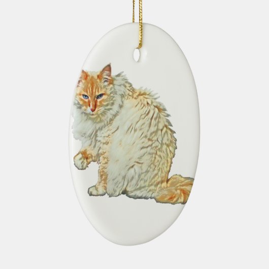 炎ポイントシャム猫2 セラミックオーナメント (右)