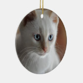 炎ポイント青い目 セラミックオーナメント (右)