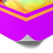 炎ポップ・アートののように目を輝かはっきりしたす ポスター (角)