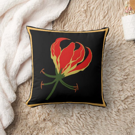 炎ユリGloriosa クッション (ブランケット)