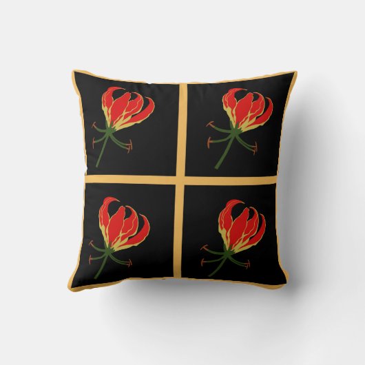 炎ユリGloriosa クッション (裏面)