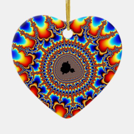 炎リングや輪 セラミックオーナメント (正面)