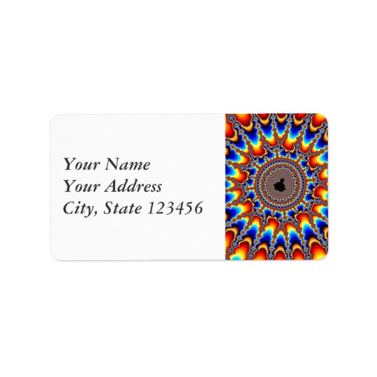 炎リングや輪 ラベル (正面)