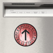 炎ルーン、赤[17.ティワズ]マグネット マグネット (インサイチュ (食洗機))