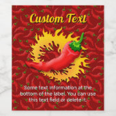 炎ワインラベルつきコショウ ワインラベル (シングルラベル)